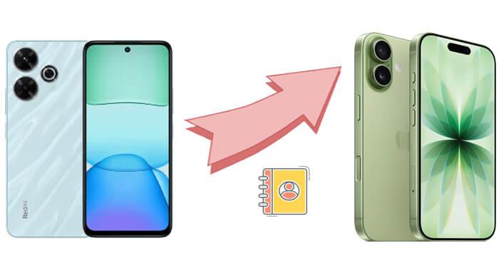 如何轻松地将 Redmi 手机中的联系人传输到 iPhone