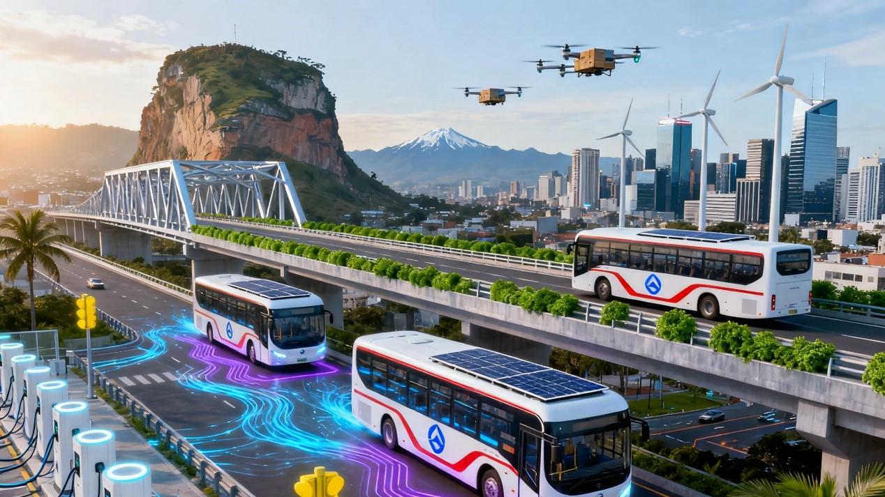 中国新能源客车点亮南美绿色交通网