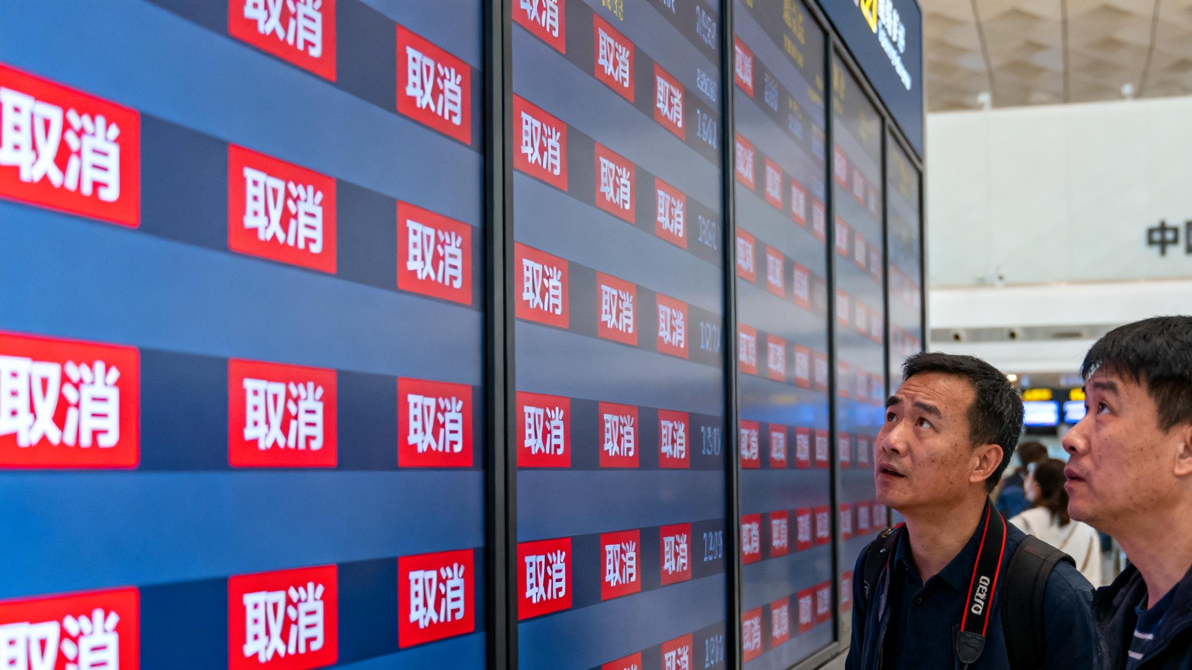 40.4%航班突然消失！2195班中日航线停飞背后谁在承受代价