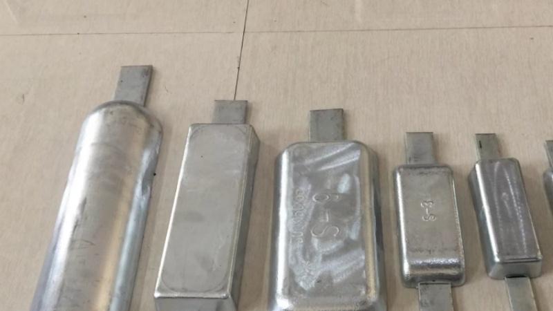 锌合金牺牲阳极 船体防腐常用焊接式锌阳极 厂家直销锌块
