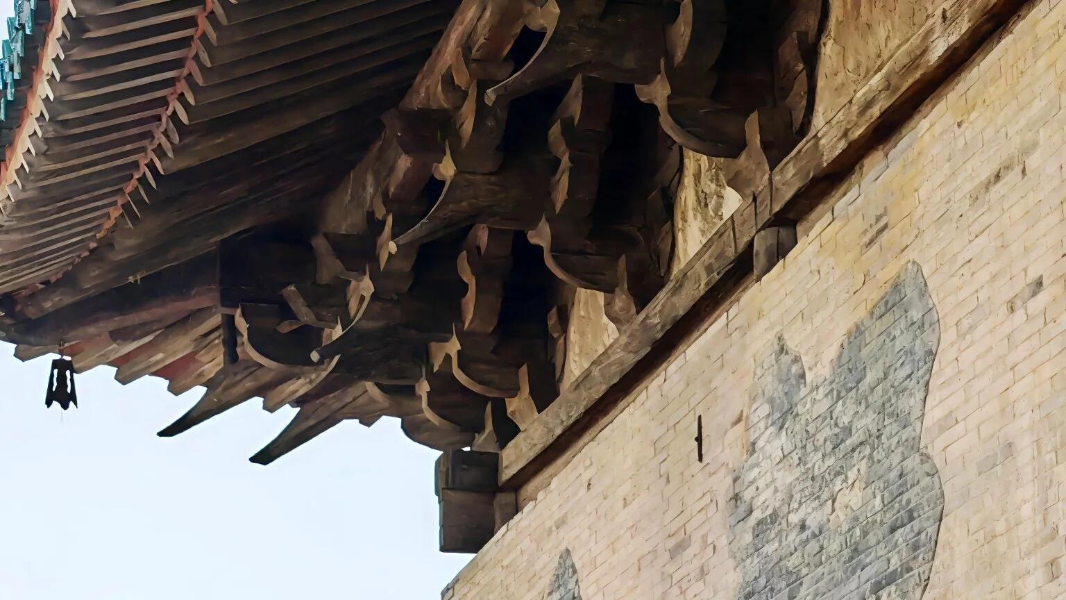 虎啸龙吟题字镇殿，浑源古寺，藏元代营造密码