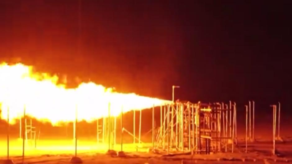 我国首次全尺寸高压纯氢管道泄漏喷射火系列试验成功