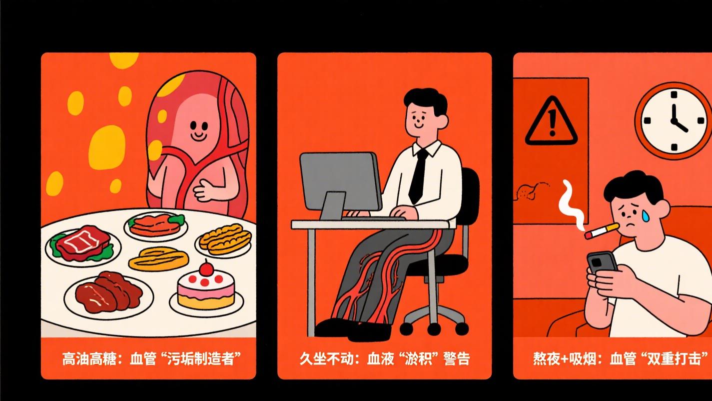 头晕手麻别硬扛！这3个习惯正在悄悄“堵”住血管，早发现能救命