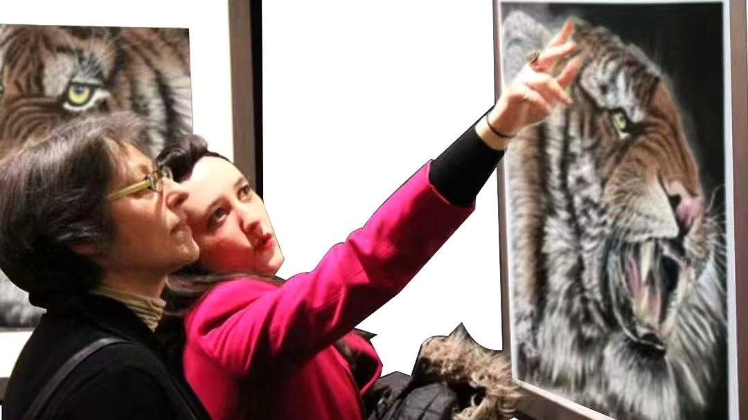 2025“中华虎王”吴凡之作品全球巡回展第二站: 俄罗斯首都莫斯科
