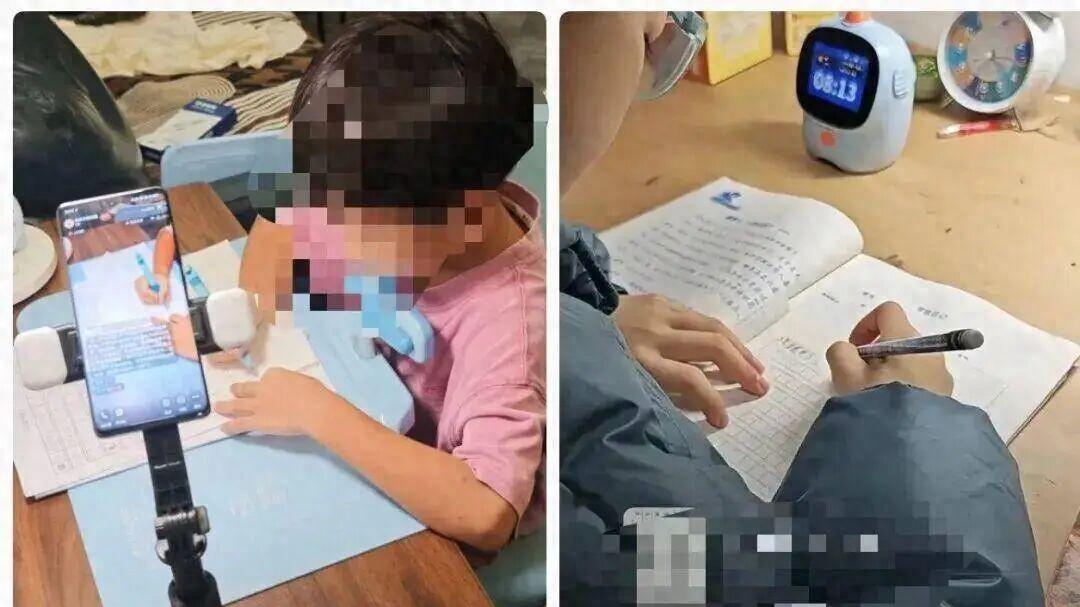 假期末，学生直播间“补作业”：直播40分钟没去厕所、没喝水，边写作业边连麦；家长反馈效果不错，平台回