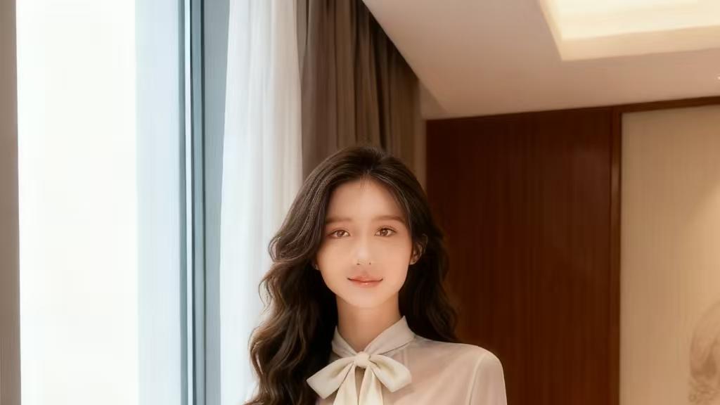 商务短裙上添加圆型碎花设计，休闲中又略带正式，一举二得。