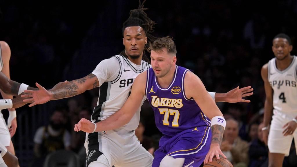 NBA杯-东契奇35分詹姆斯19+15 湖人不敌马刺