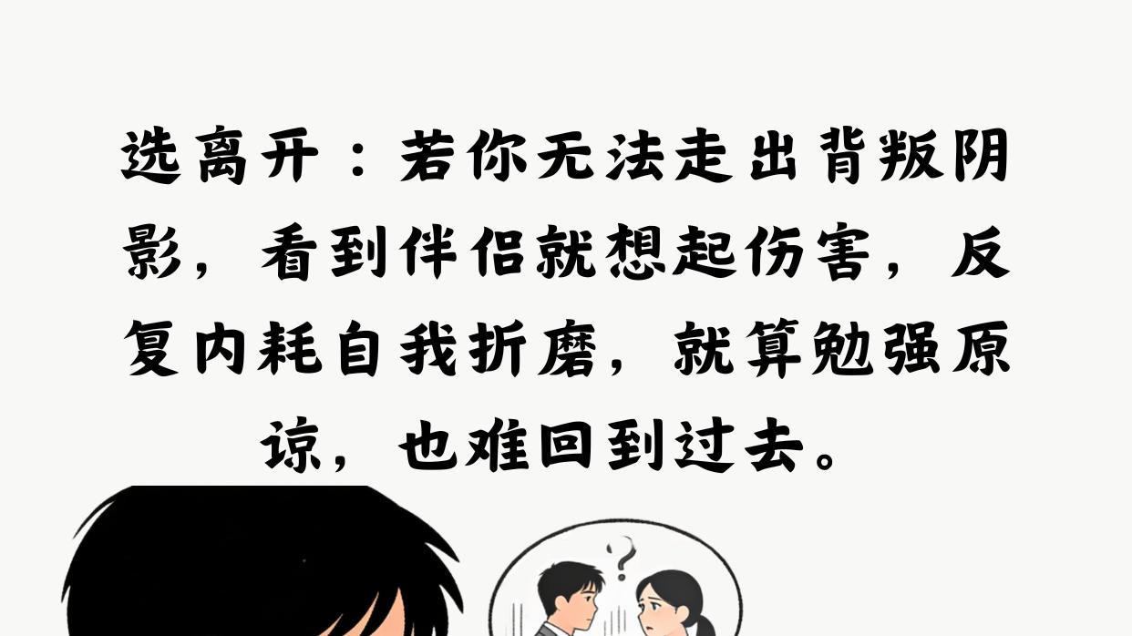 伴侣出轨：该原谅还是离开？6 个维度帮你做最对的选择