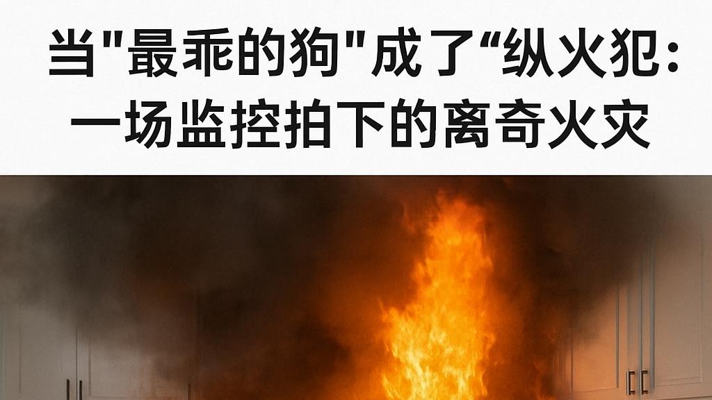 太离谱！宠物狗误触电磁炉酿火灾
