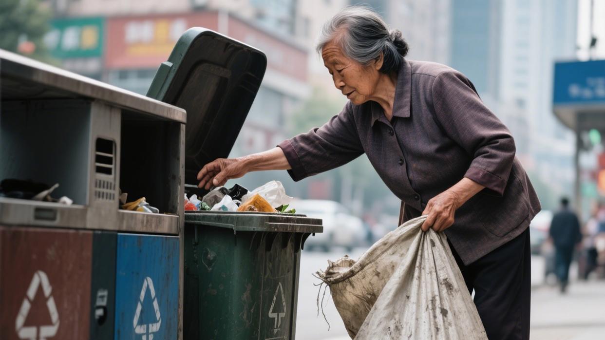 没退休金的老人，进城后偷偷捡废品，刺痛了多少子女的心！