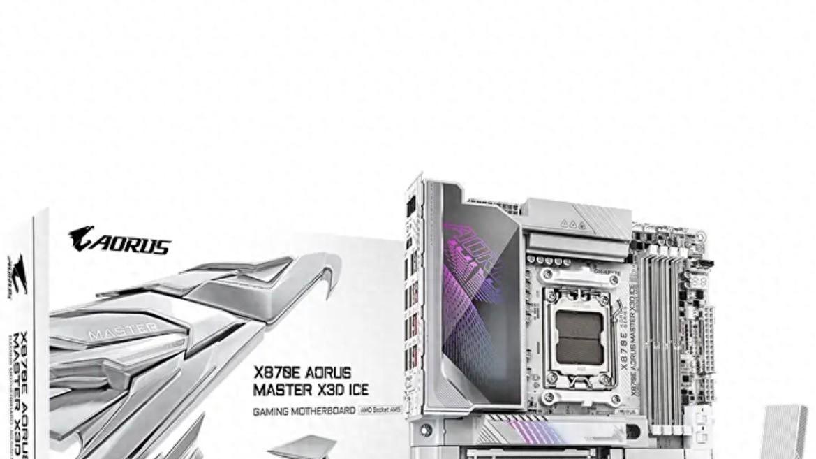 技嘉X870E X3D超级冰雕体验：纯白猛兽，内存超频新标杆！