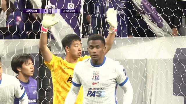 0-1，申花亚冠排名仅高于海港 路易斯中柱+丢单刀 3大锋线难堪大用