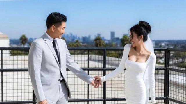 孔子第76代孙在美国结婚，妻子厚唇大眼是大马名媛，两人网上认识