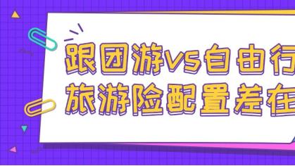 跟团游 vs 自由行：旅游险配置差在哪？