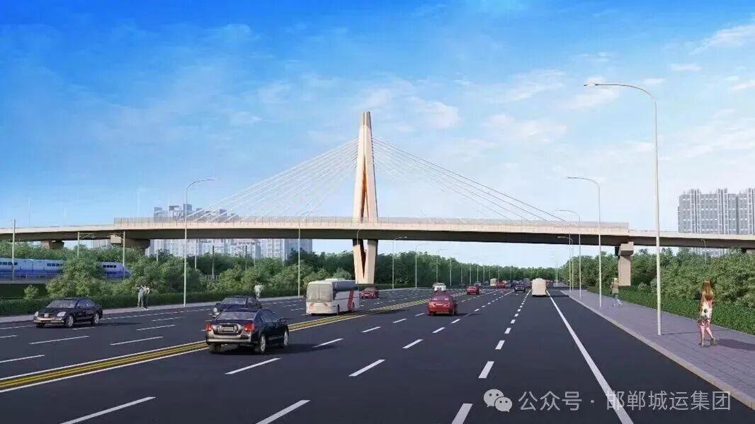 邯郸北仓路跨京广铁路桥雾中转体成工！