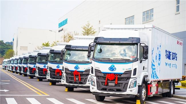 大批量交付100台！乘龙H5氢燃料大单桥赋能广州绿色运输