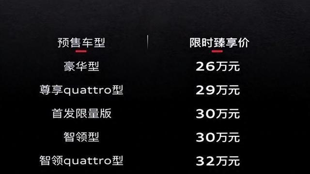 奥迪A5L预售开启，搭载华为智能系统，30万起售引热议