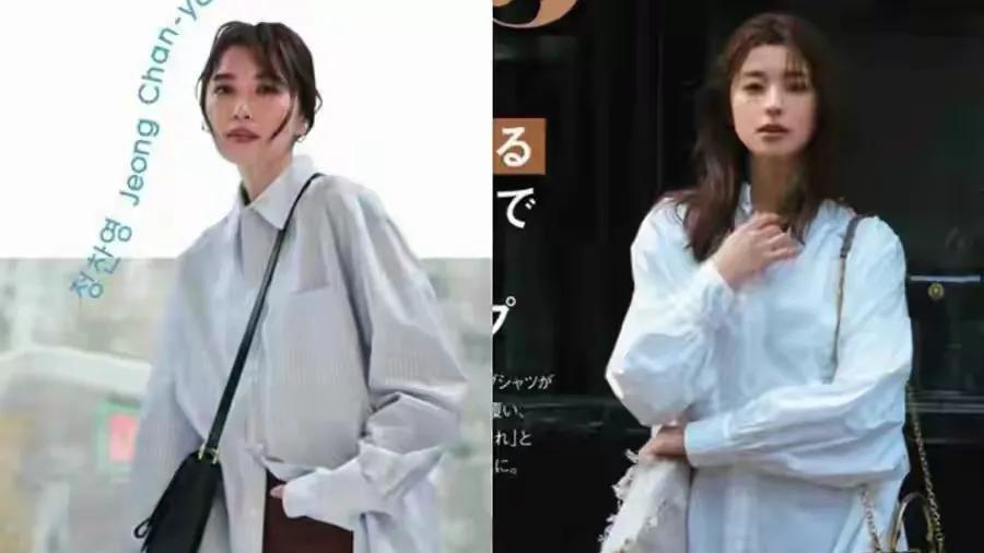 答应我，中年女人尽量少穿这T恤，换成衬衫+裙子长裤会更优雅洋气