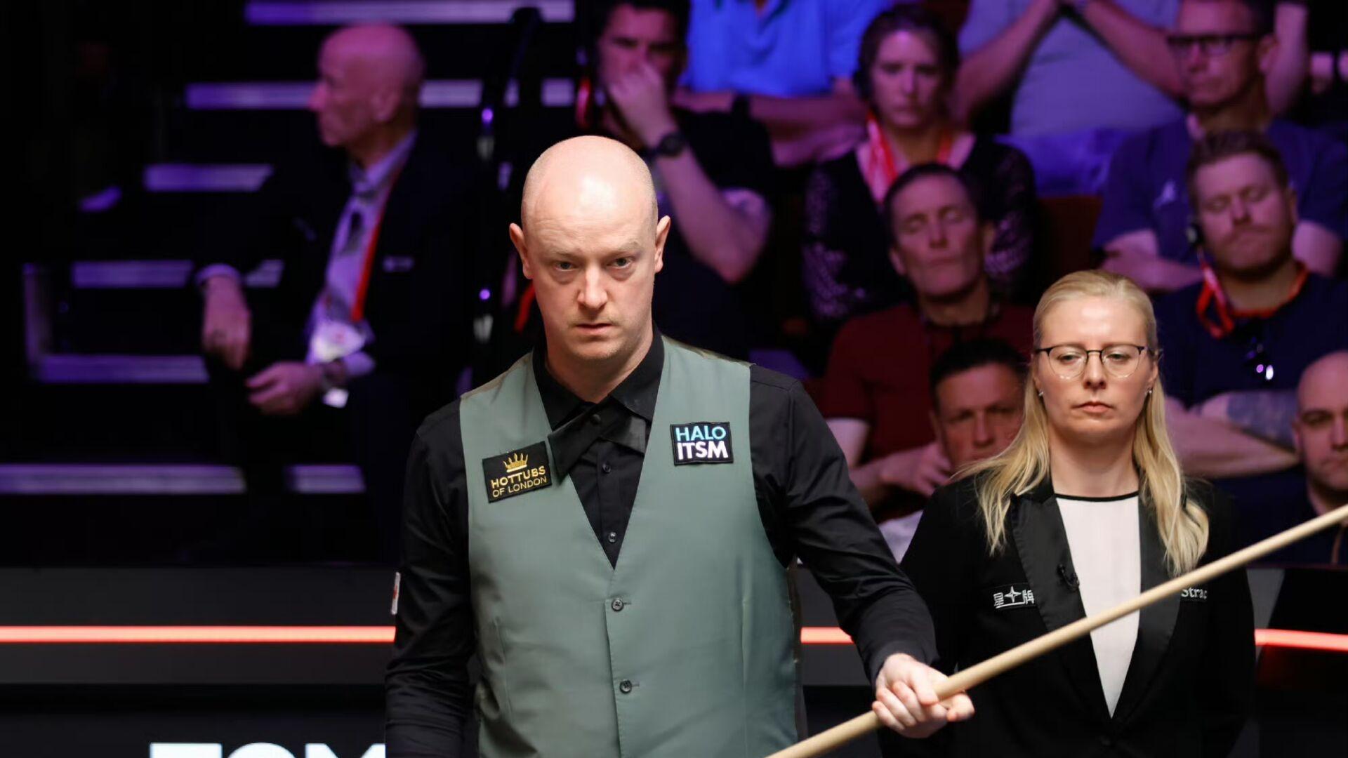 斯诺克世锦赛：赵心童12-4已胜券在握，中国球员基本锁定一个四强