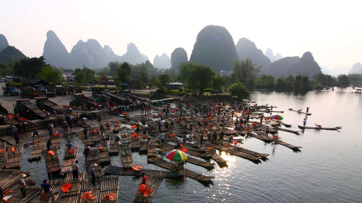 广西阳朔：人均1000元，骑行遇龙河，山水如画！