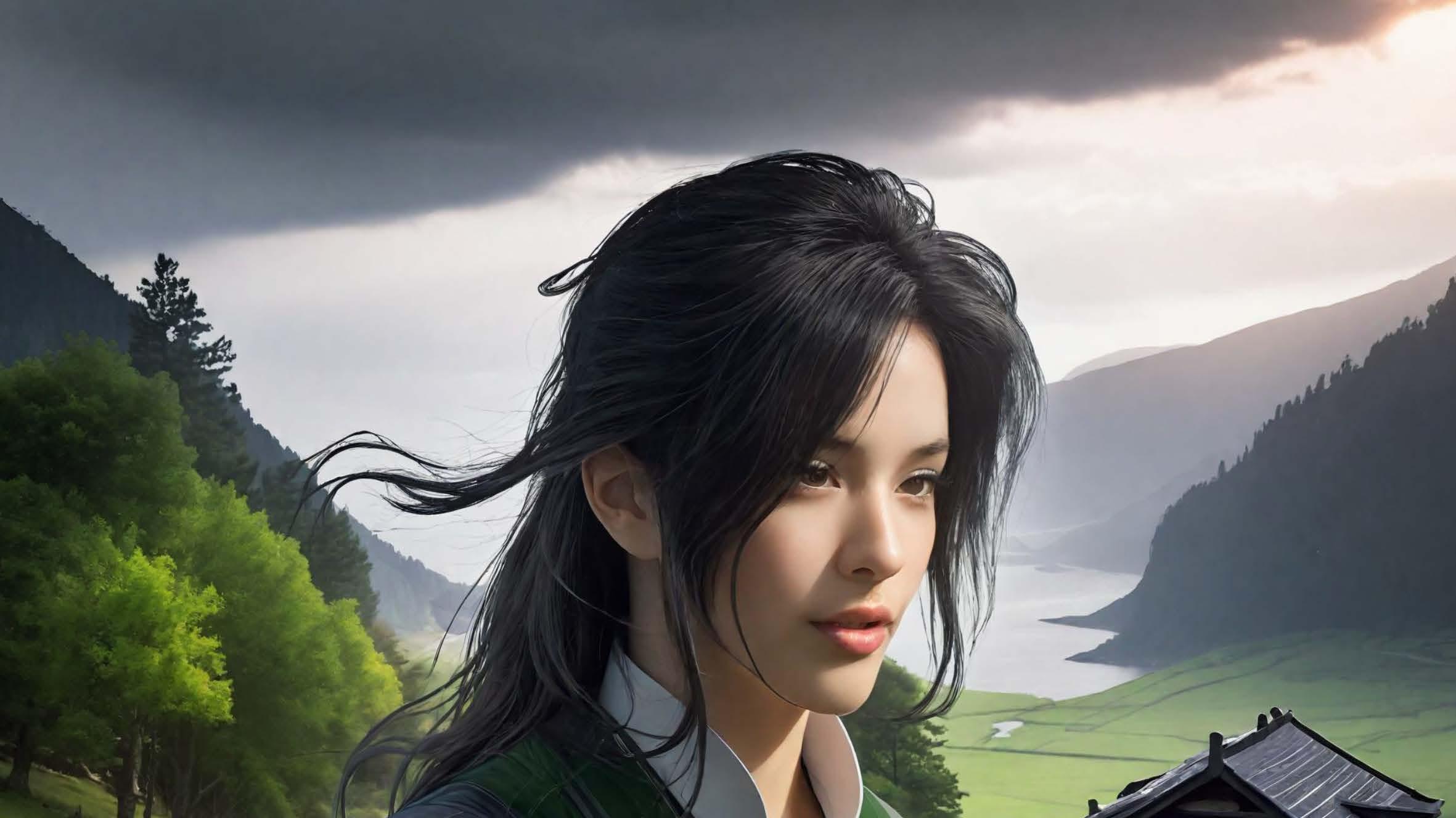 实景与梦境，半身与侧影【绿小元】女头像 立体风