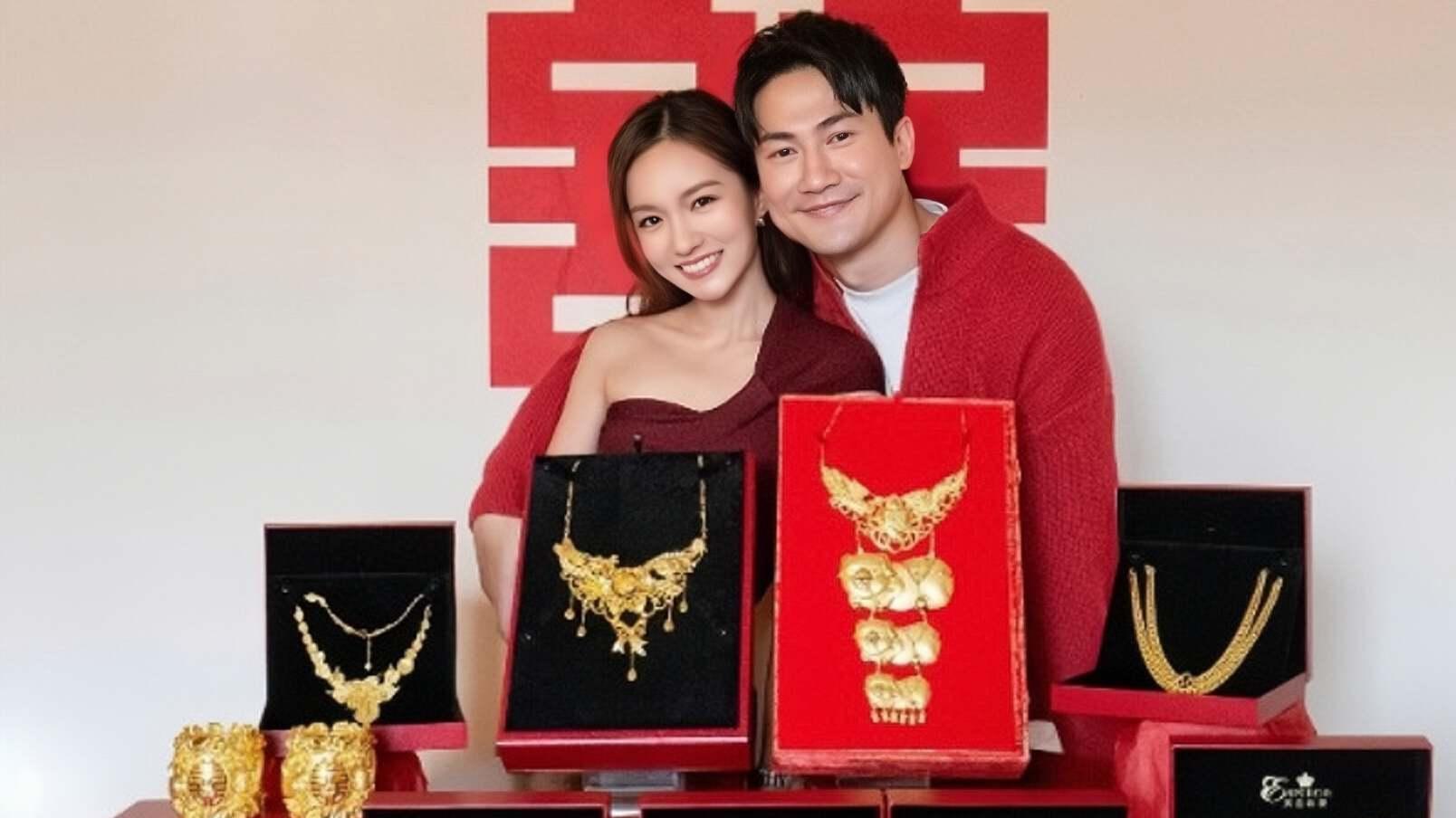 TVB知名金童玉女即将结婚，举行过大礼仪式，礼物堆满桌尽显奢华！