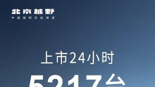 BJ40增程元境智行上市即热销！24小时订单达5217台