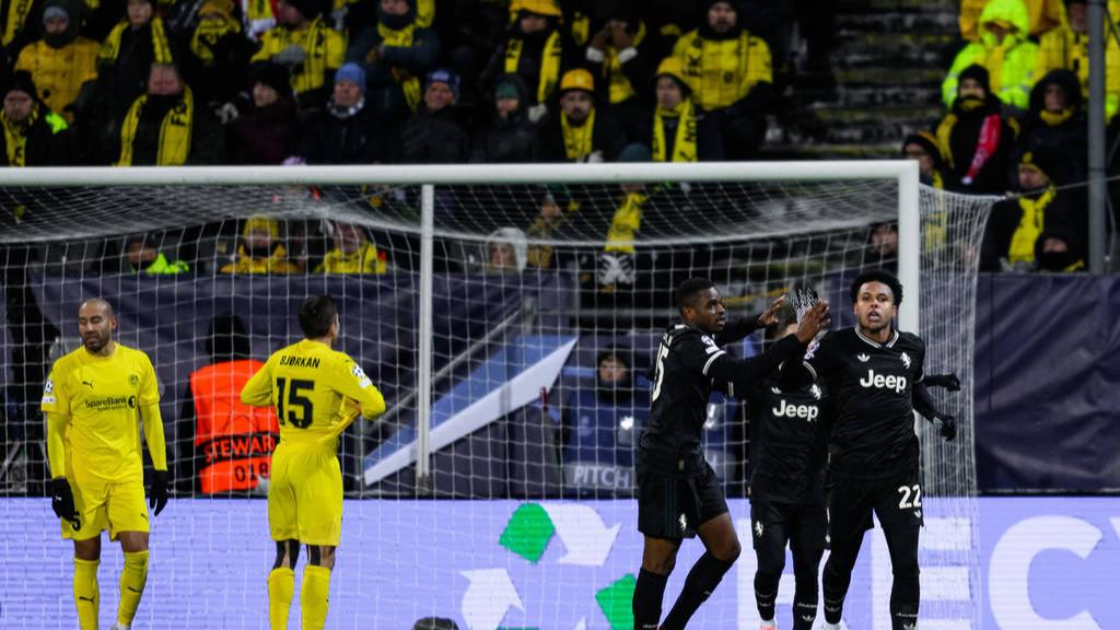 欧冠-奥彭达麦肯尼破门戴维90+1分绝杀 尤文3-2大逆转