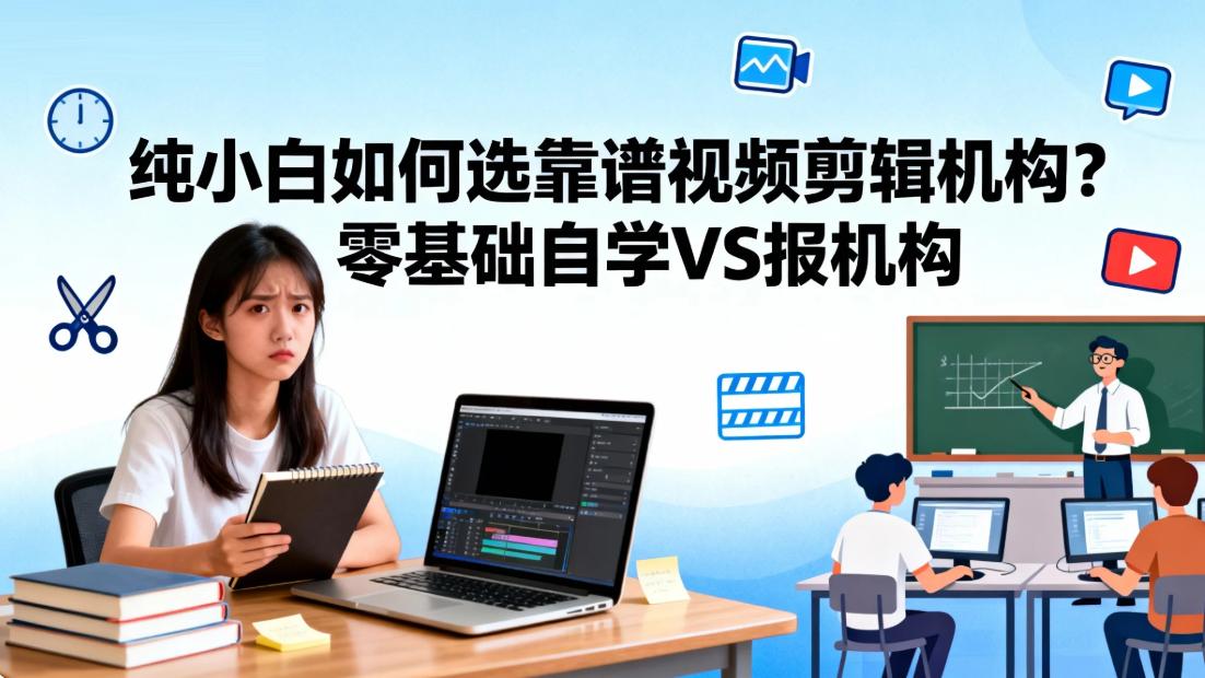 纯小白必看｜视频剪辑选自学还是报机构？靠谱机构怎么挑