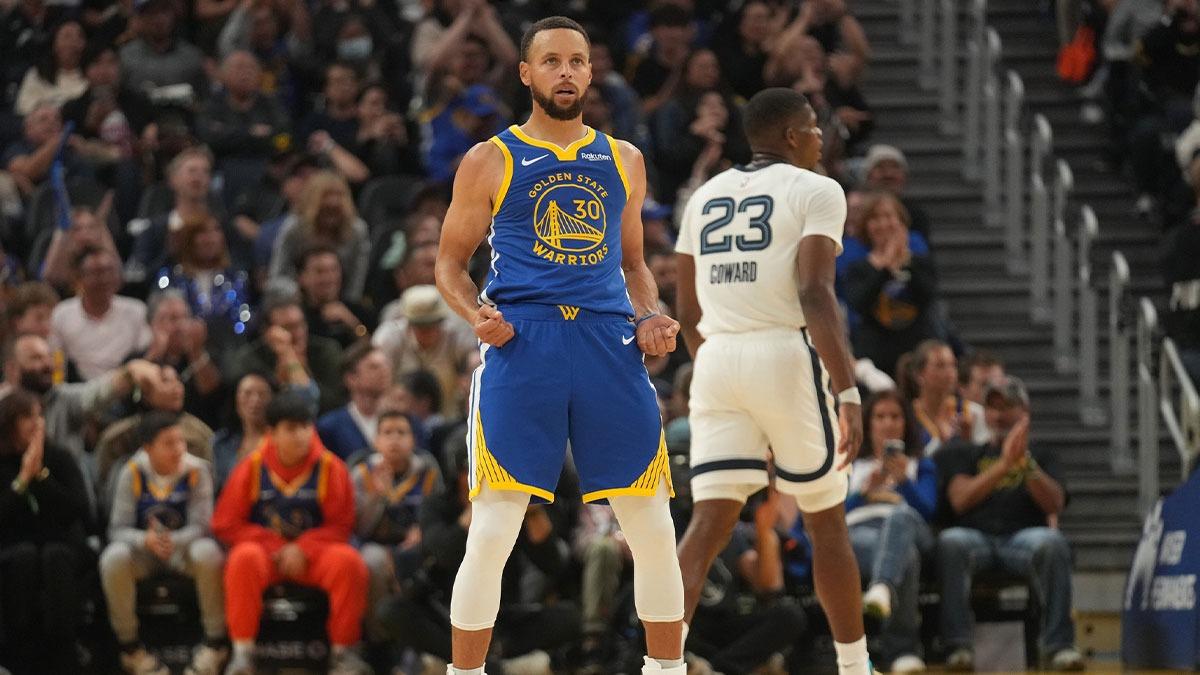 库里赢灰熊后自称老了心里却乐开花，勇士三新星合砍68分太争气