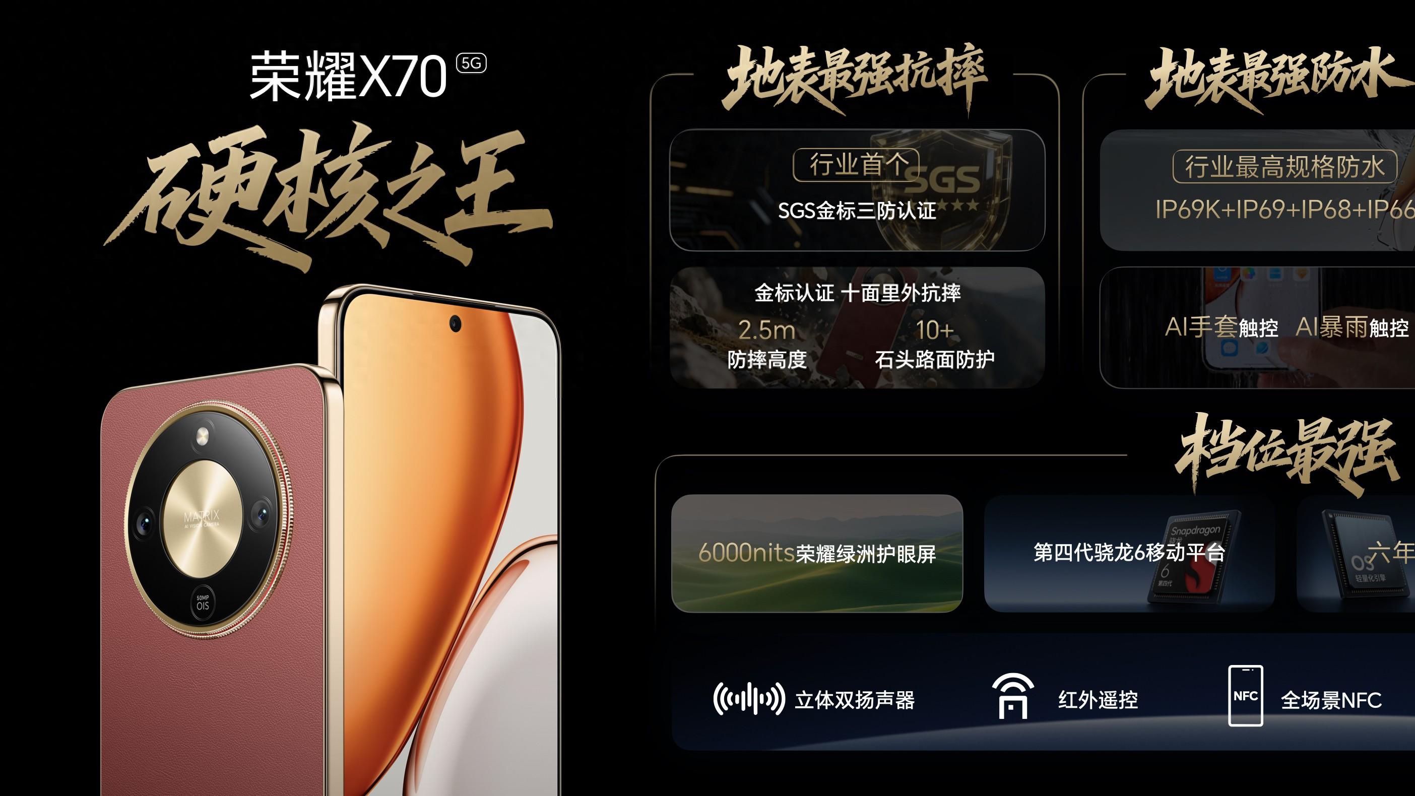 荣耀X70系列必将重新定义千元机硬核标准