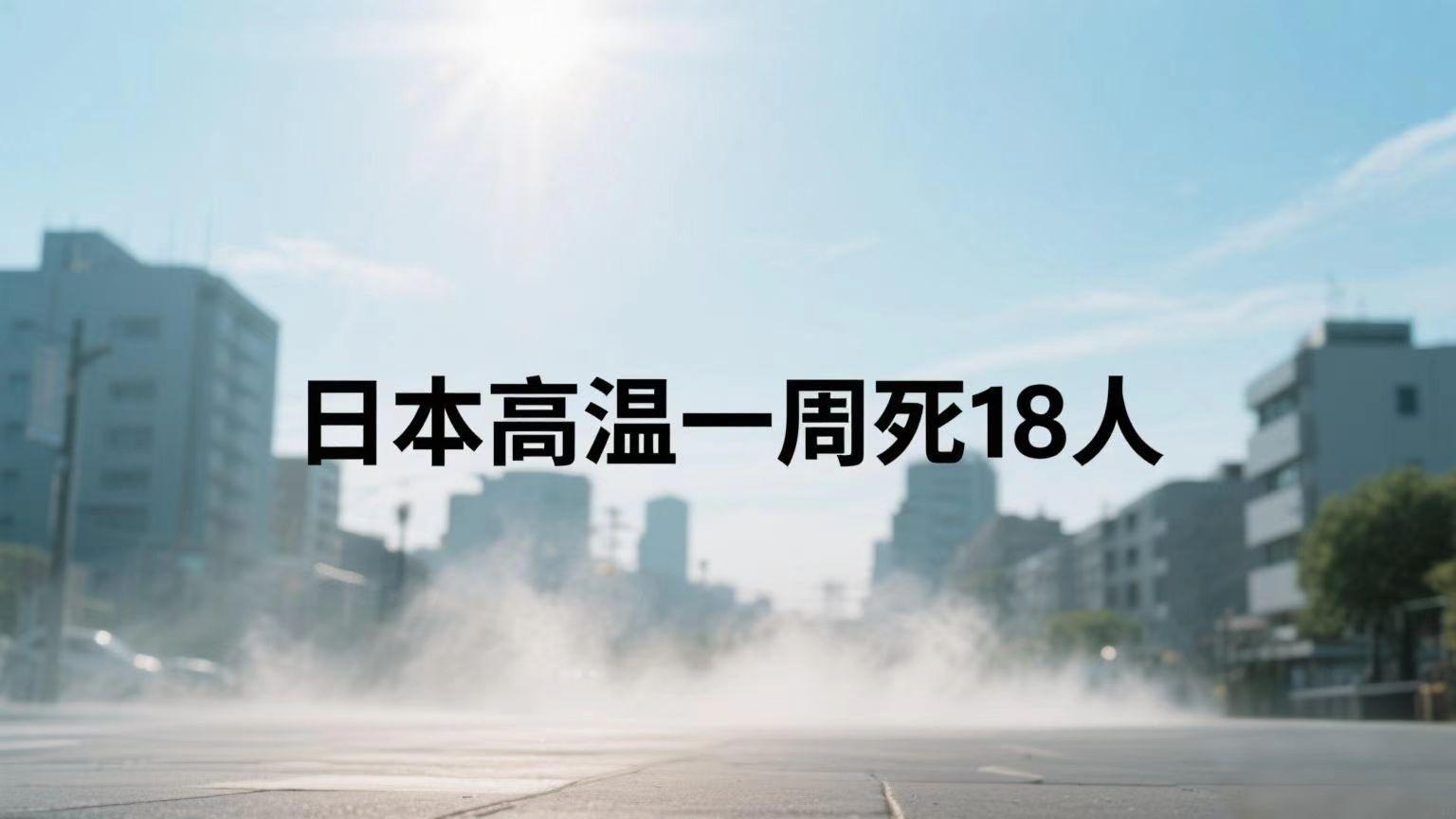 日本高温：一周热死18人，非洲留学生都扛不住了