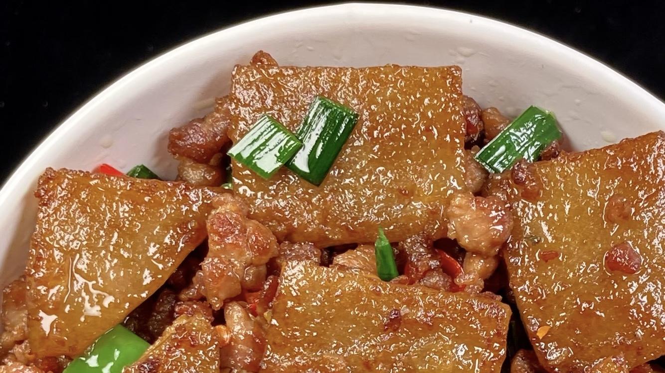 家常美味新组合—鸡蛋红薯粉炒肉末