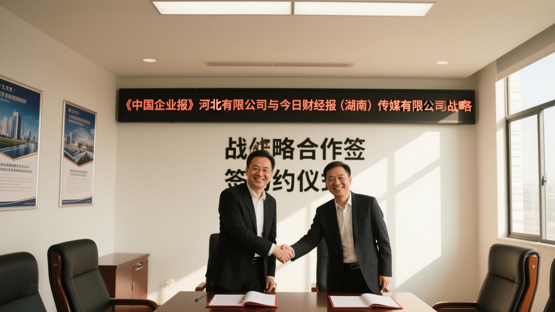 共筑舆情服务新生态《中国企业报》河北公司与今日财经报战略合作