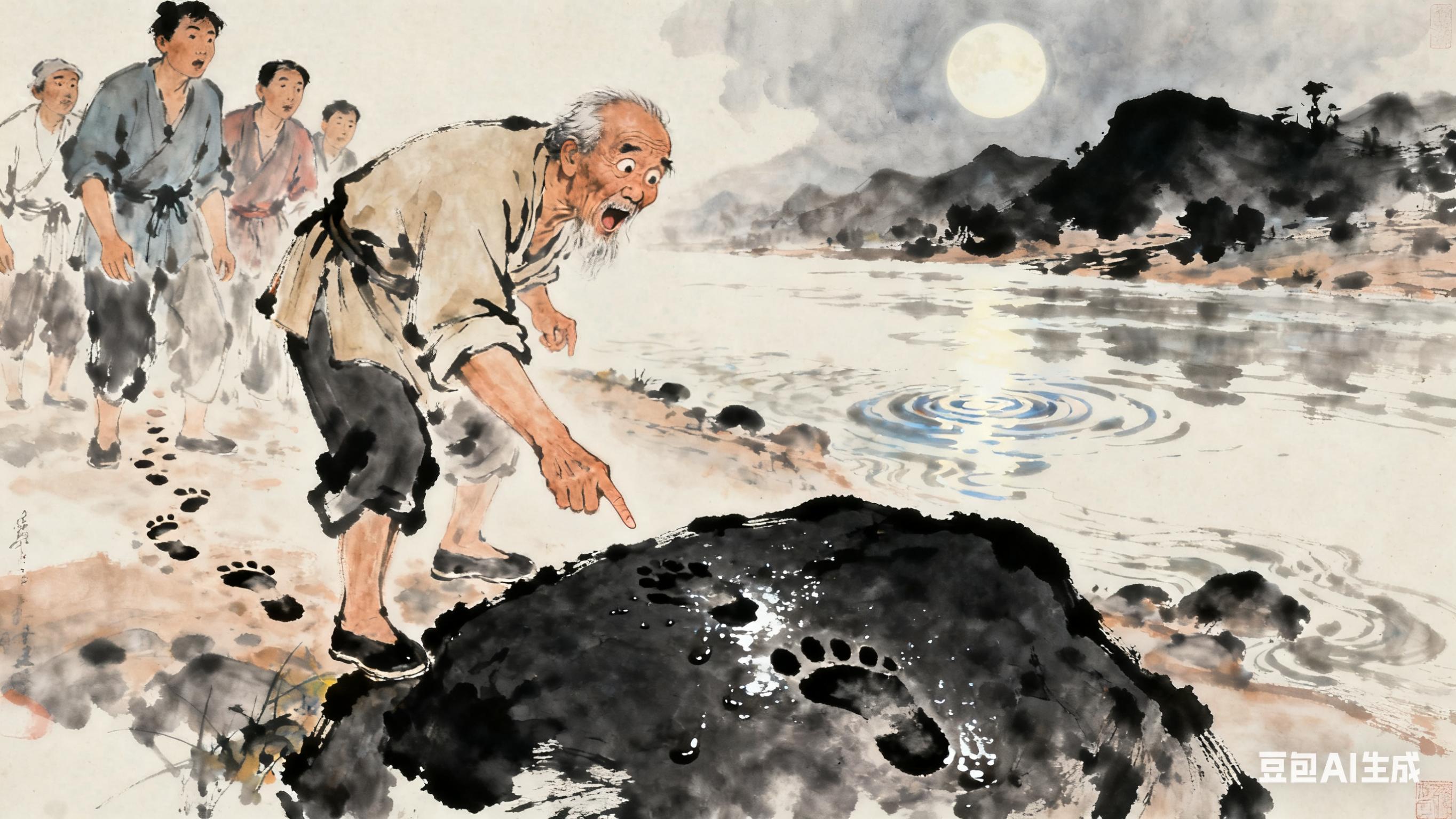 民间故事：渭水怪石吞童声，仙翁斗法救苍生！