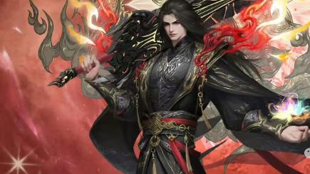 斗破苍穹：萧炎斗圣建模终于曝光，一席黑袍中分黑发略显慵懒，与美杜莎女王白裙互相映衬，简直是绝配无疑了