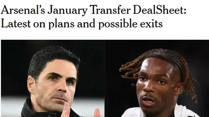 TA：阿森纳冬窗不打算放走任何人！多家球队有意斯凯利和恩瓦内里