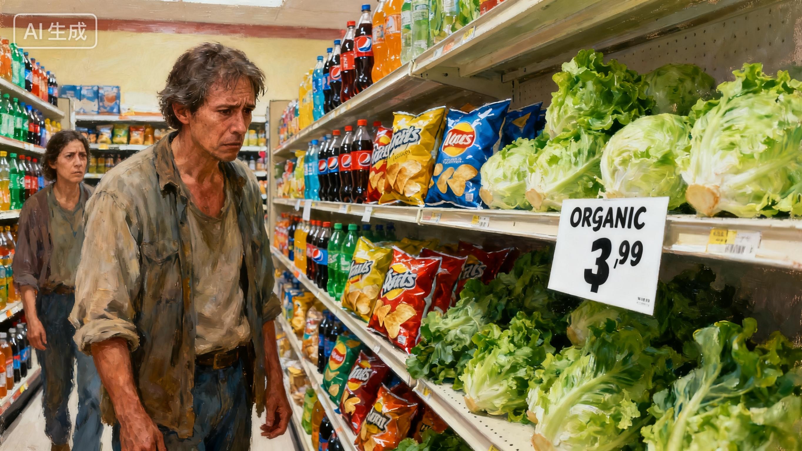 美国胖瘦定贫富，1 美元可乐抵 40 倍菠菜，补贴催生健康鸿沟