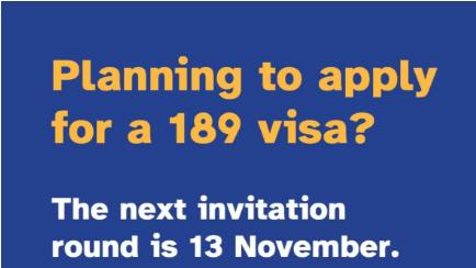 新州/堪培拉/塔州担保配额到位，11月13日将发放189邀请