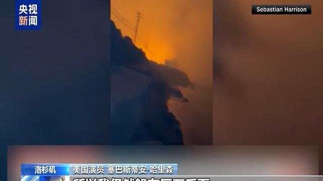 美国加州山火肆虐 59岁演员差点跳海逃生 豪宅化为灰烬