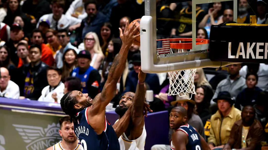 湖人胜快船升第2 谈3件事 詹姆斯49999分 东契奇完爆哈登 伦纳德33分