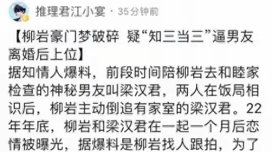柳岩倒贴了个伪富豪，再次证明：高级的猎手往往以猎物的身份出现。