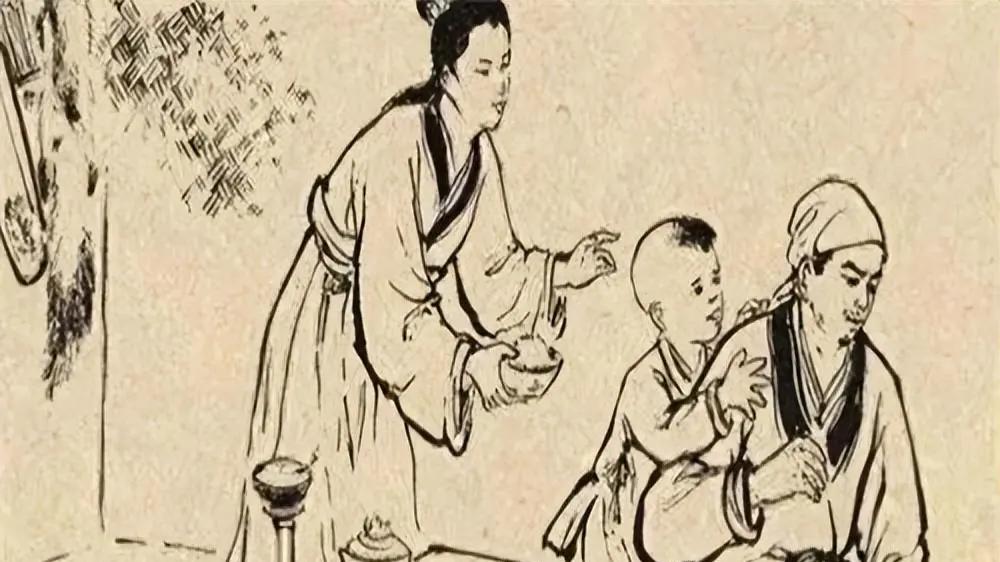 民间故事：两条大鱼在水面打架，渔夫射中一条，因而成为当地富户