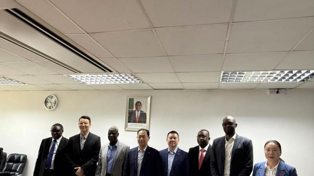 中国民族贸易促进会张敏副会长带团走进赞比亚国家电网进行考察