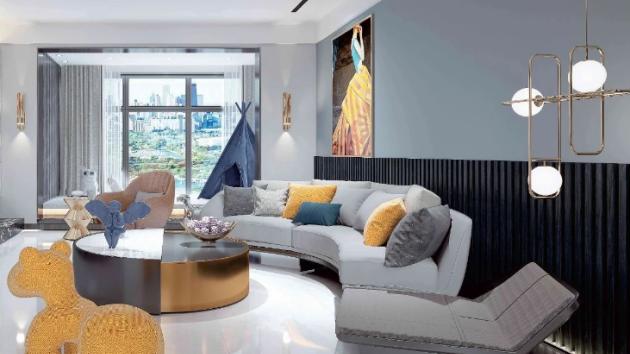 恒福瓷砖【星耀白 35° 白坯】系列，沉浸式空间解析与搭配技巧