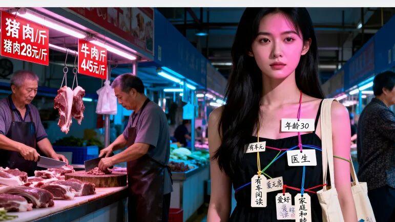 相亲角的“早市现场”比超市促销还热闹