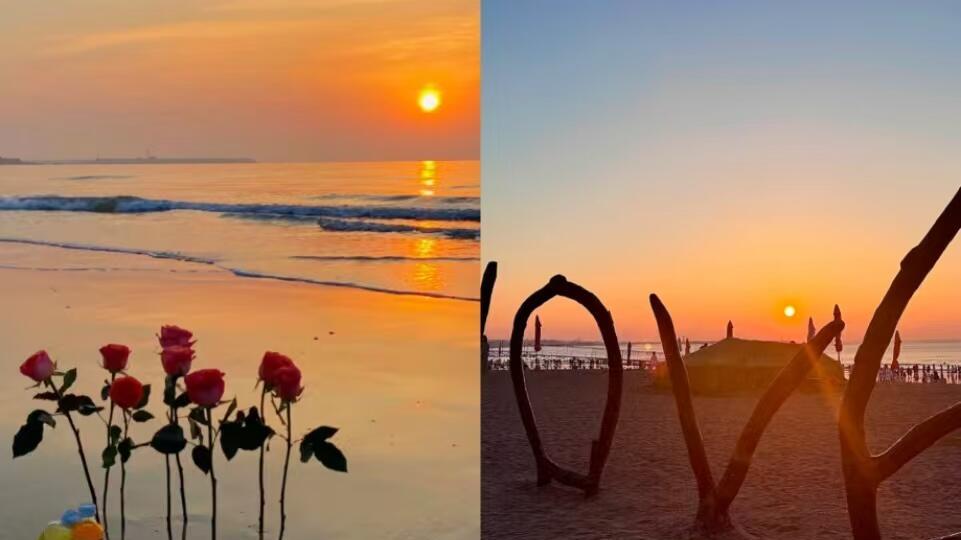 六刷日照，海边旅行