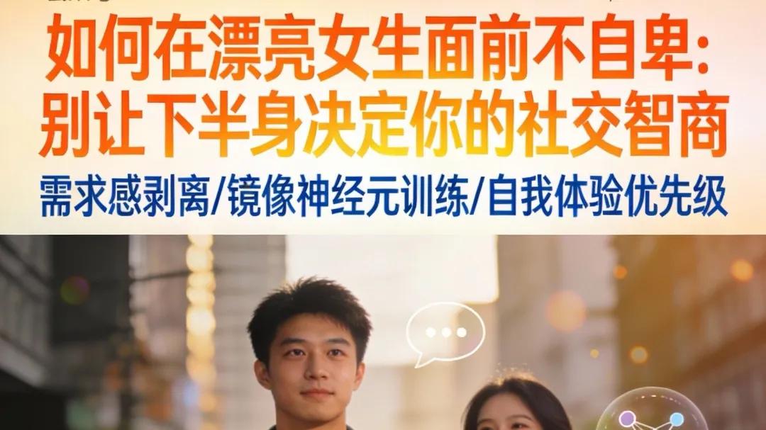 如何在漂亮女生面前不自卑：别让下半身决定你的社交智商