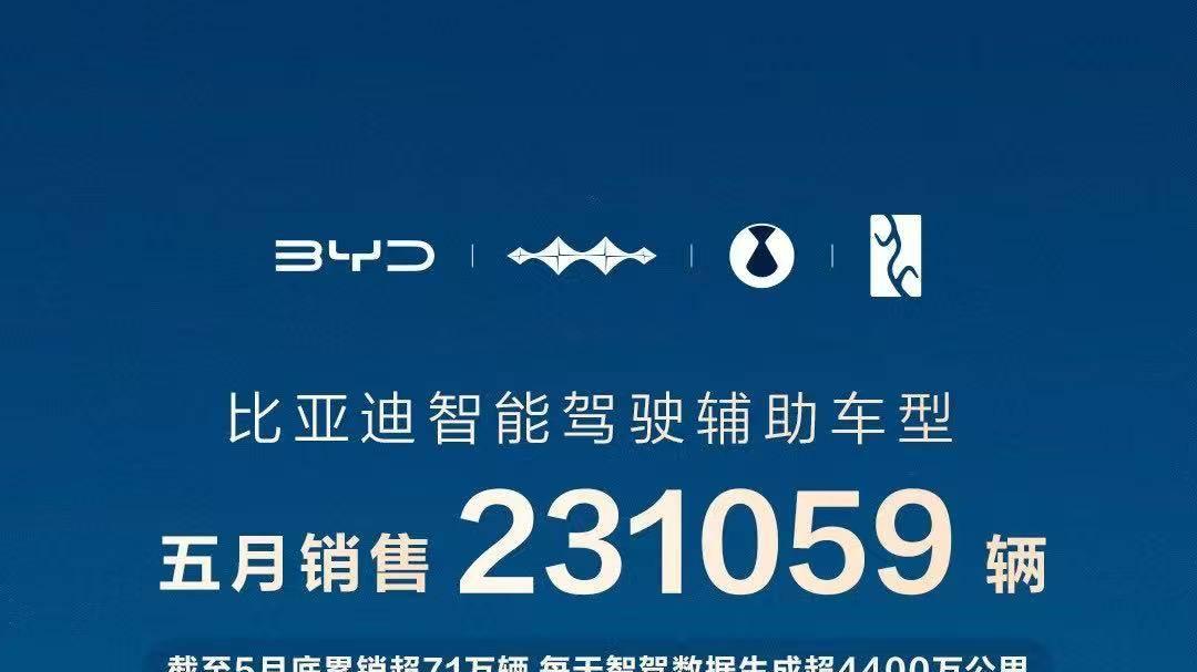智驾市场最新成绩单：比亚迪凭超23万辆销量强势领跑