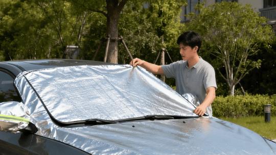 车辆长期停放在室外，如何做好防晒防雨？哪些部件容易受损需防护？